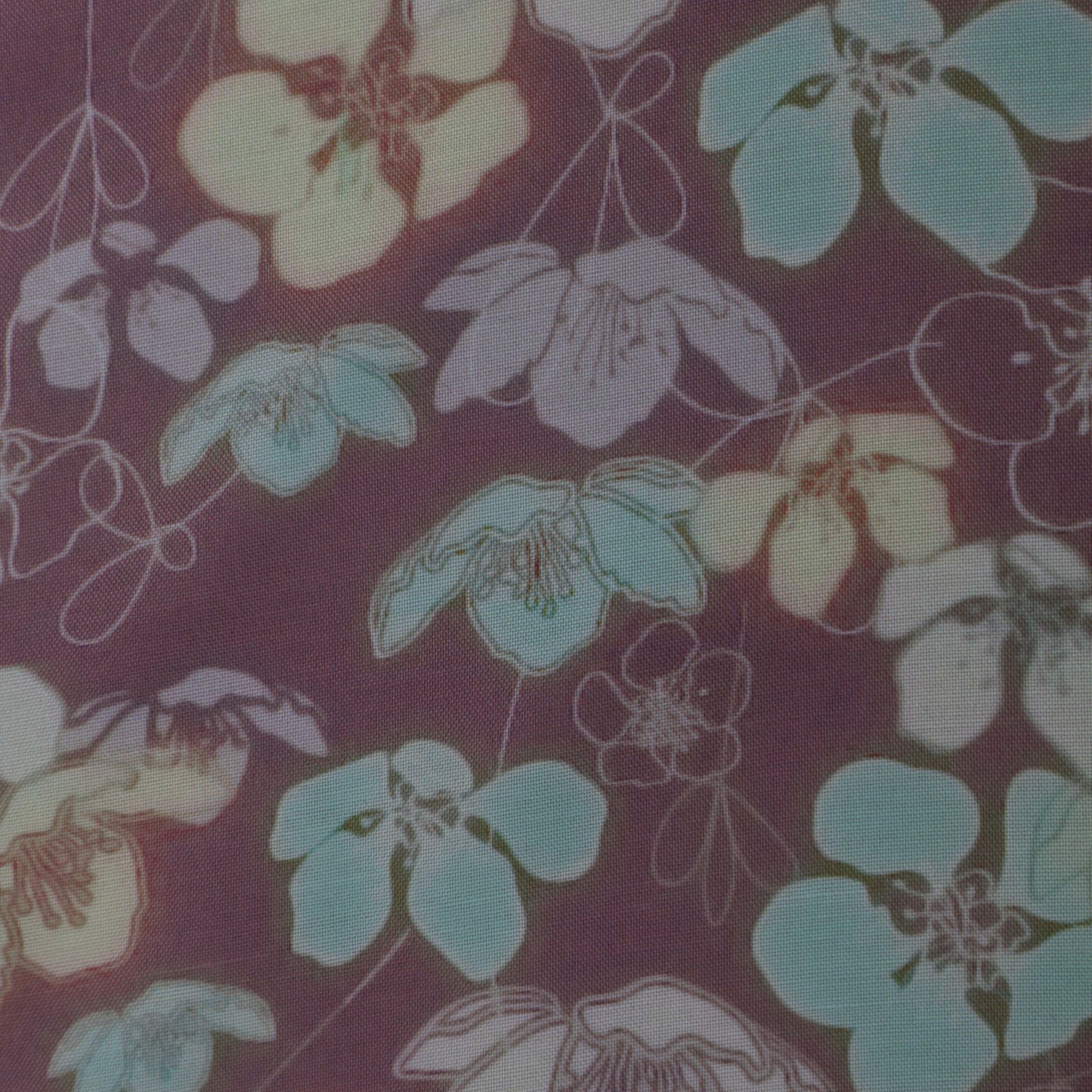 Colored Rayon Print Fabric