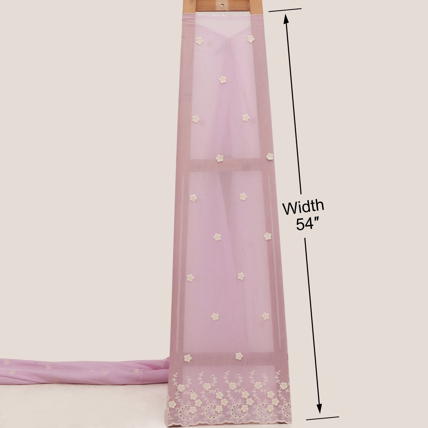 Chanderi Embroidery Fabric