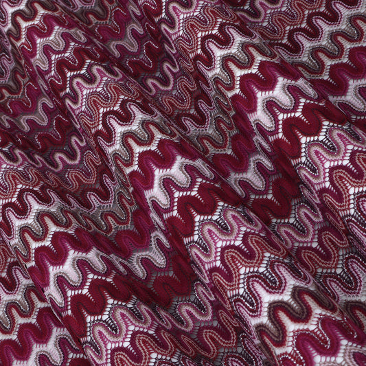 Multicolor Textured Crosia  Fabric