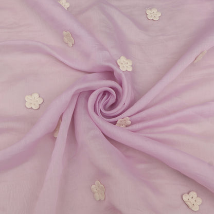 Chanderi Embroidery Fabric