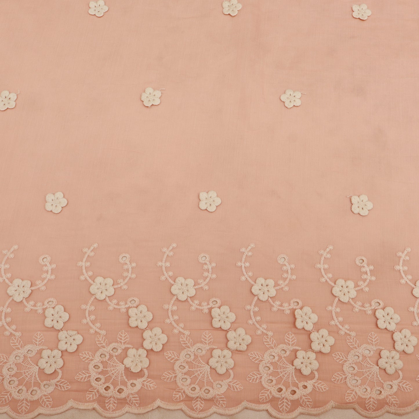 Chanderi Embroidery Fabric