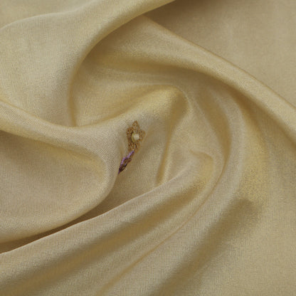 Beige Color Tissue Booti Fabric