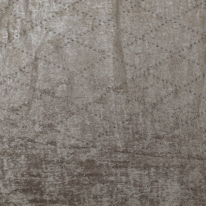 Grey Color Georgette Foil Mukaish Fabric