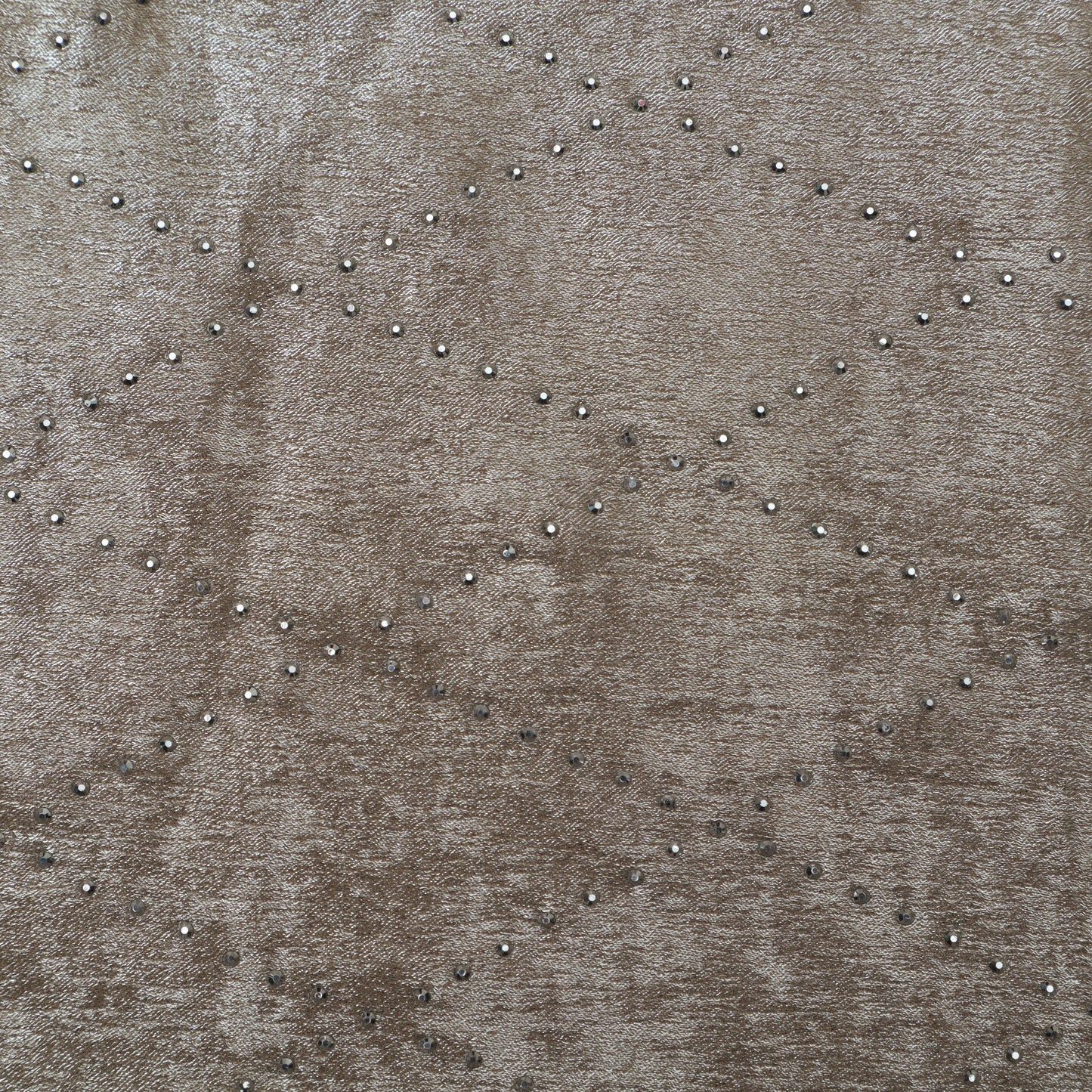 Grey Color Georgette Foil Mukaish Fabric