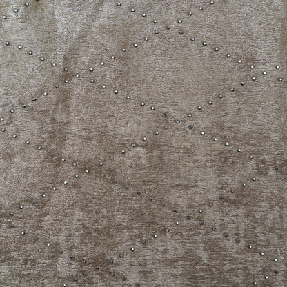 Grey Color Georgette Foil Mukaish Fabric