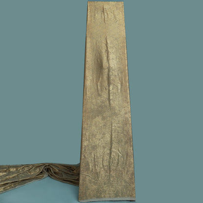 Metallic Gold Color Georgette Foil Mukaish Fabric