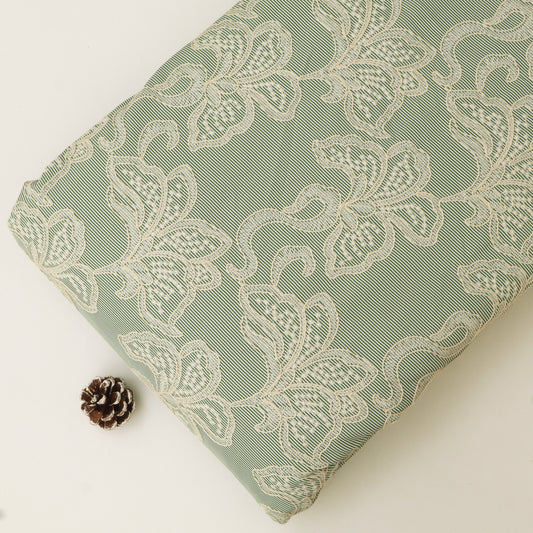 Cotton Stripe Embroidery Fabric