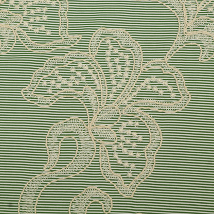 Cotton Stripe Embroidery Fabric