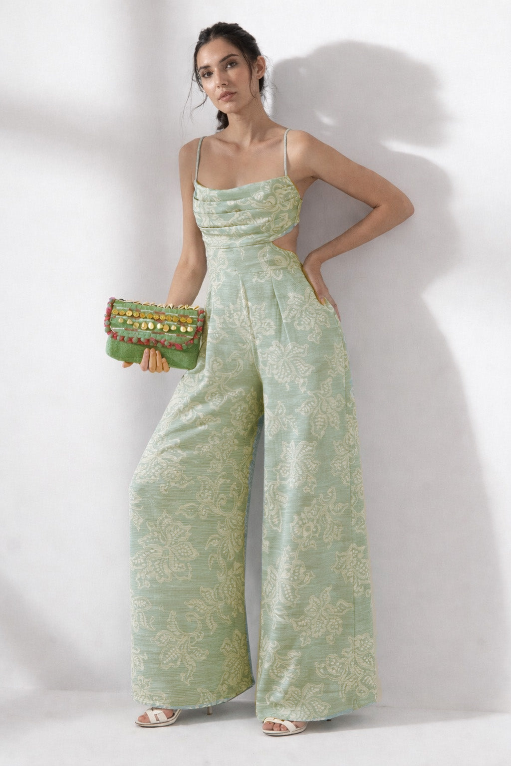 Cotton Stripe Embroidery Fabric