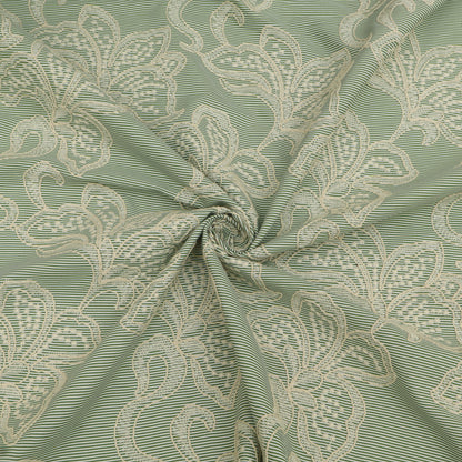 Cotton Stripe Embroidery Fabric