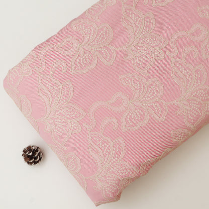 Cotton Stripe Embroidery Fabric