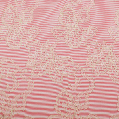 Cotton Stripe Embroidery Fabric