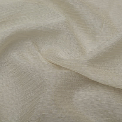 White Color Chinon Crush Tissue Fabric