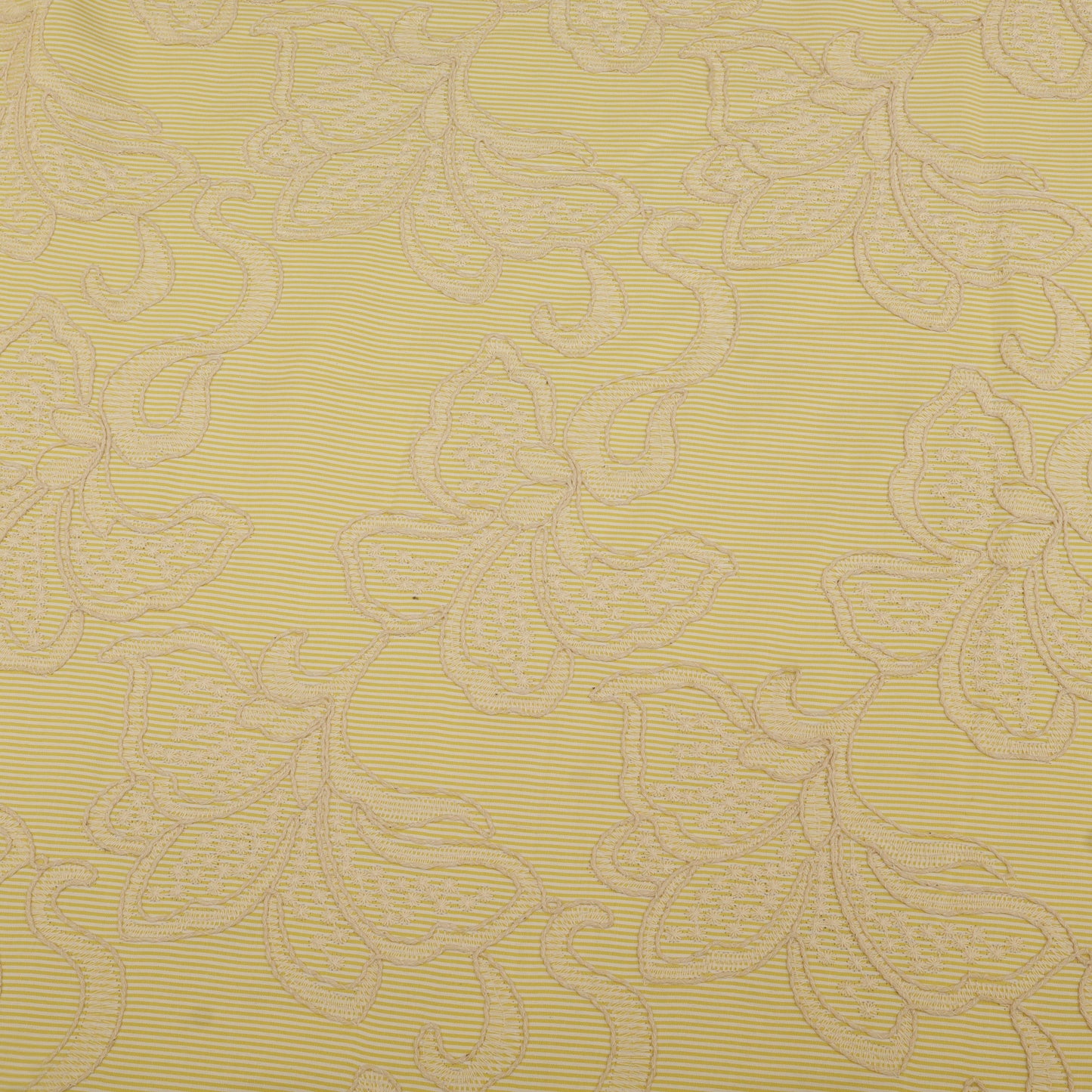 Cotton Stripe Embroidery Fabric