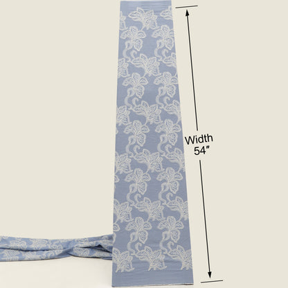 Cotton Stripe Embroidery Fabric