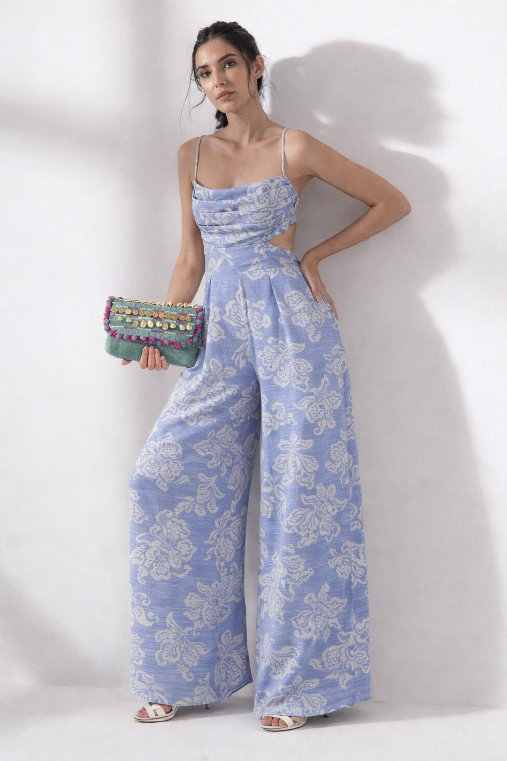 Cotton Stripe Embroidery Fabric