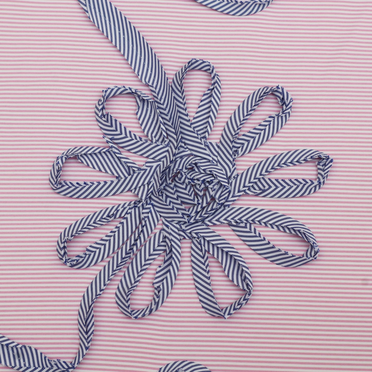 Cotton Stripe Embroidery Fabric