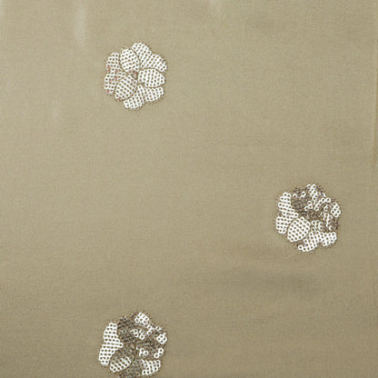 Beige Color Tissue Boota Fabric
