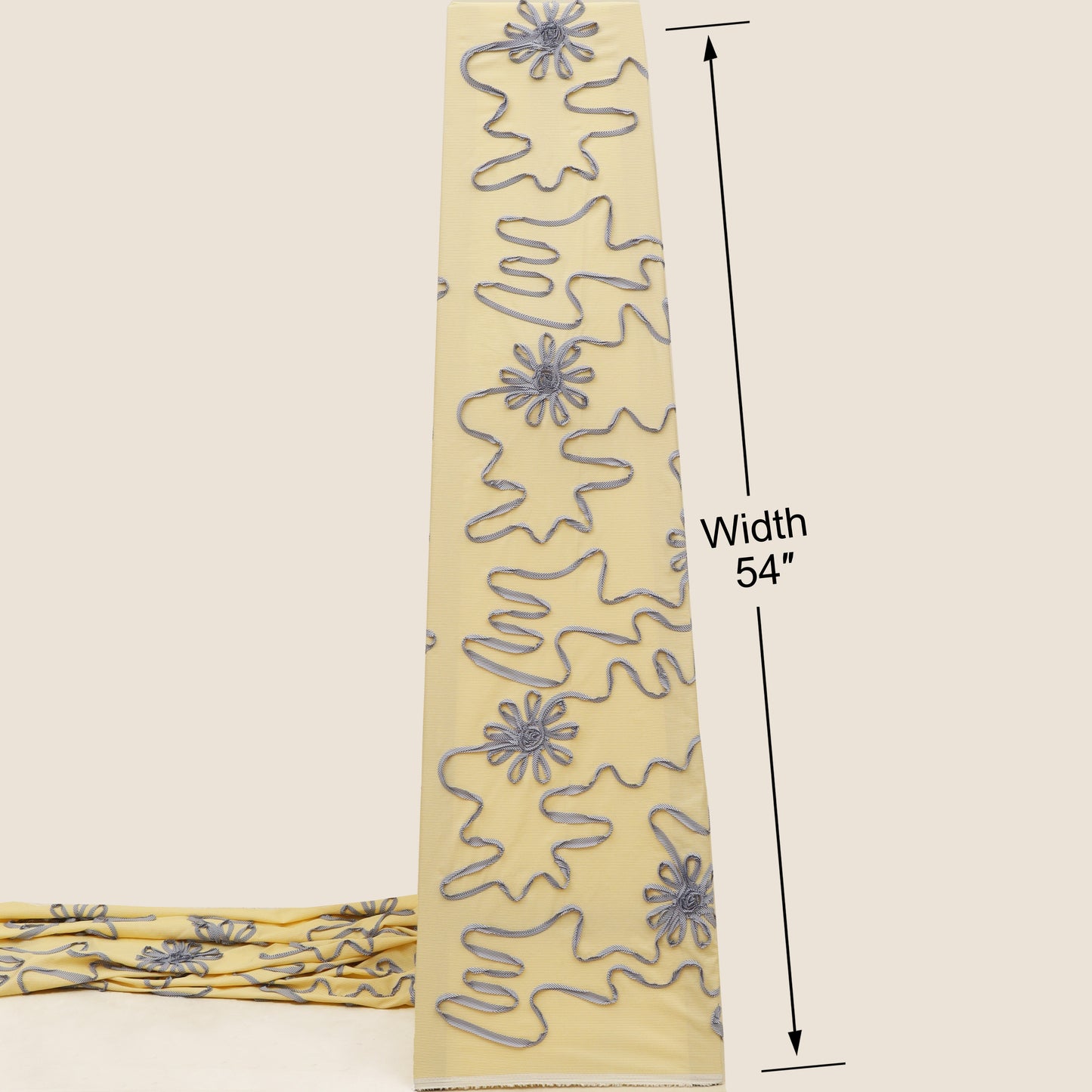 Cotton Stripe Embroidery Fabric