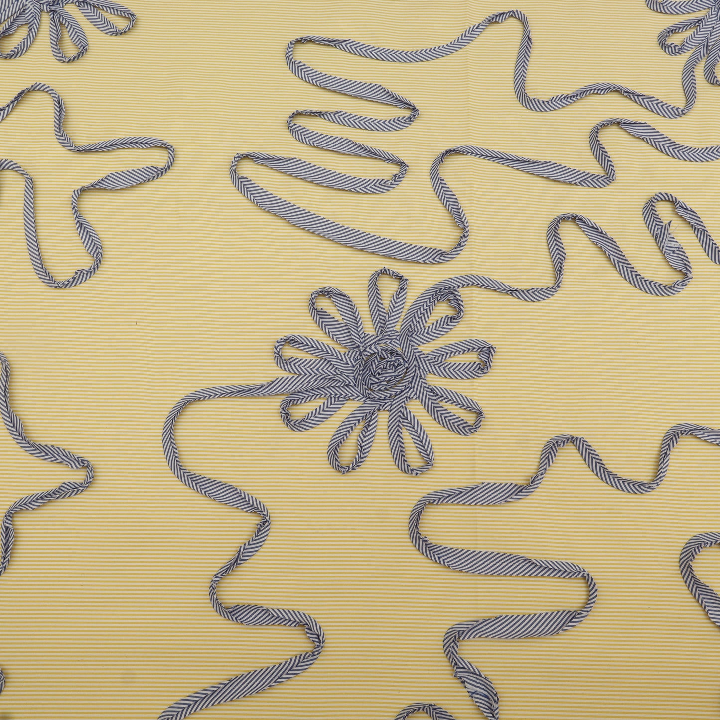 Cotton Stripe Embroidery Fabric