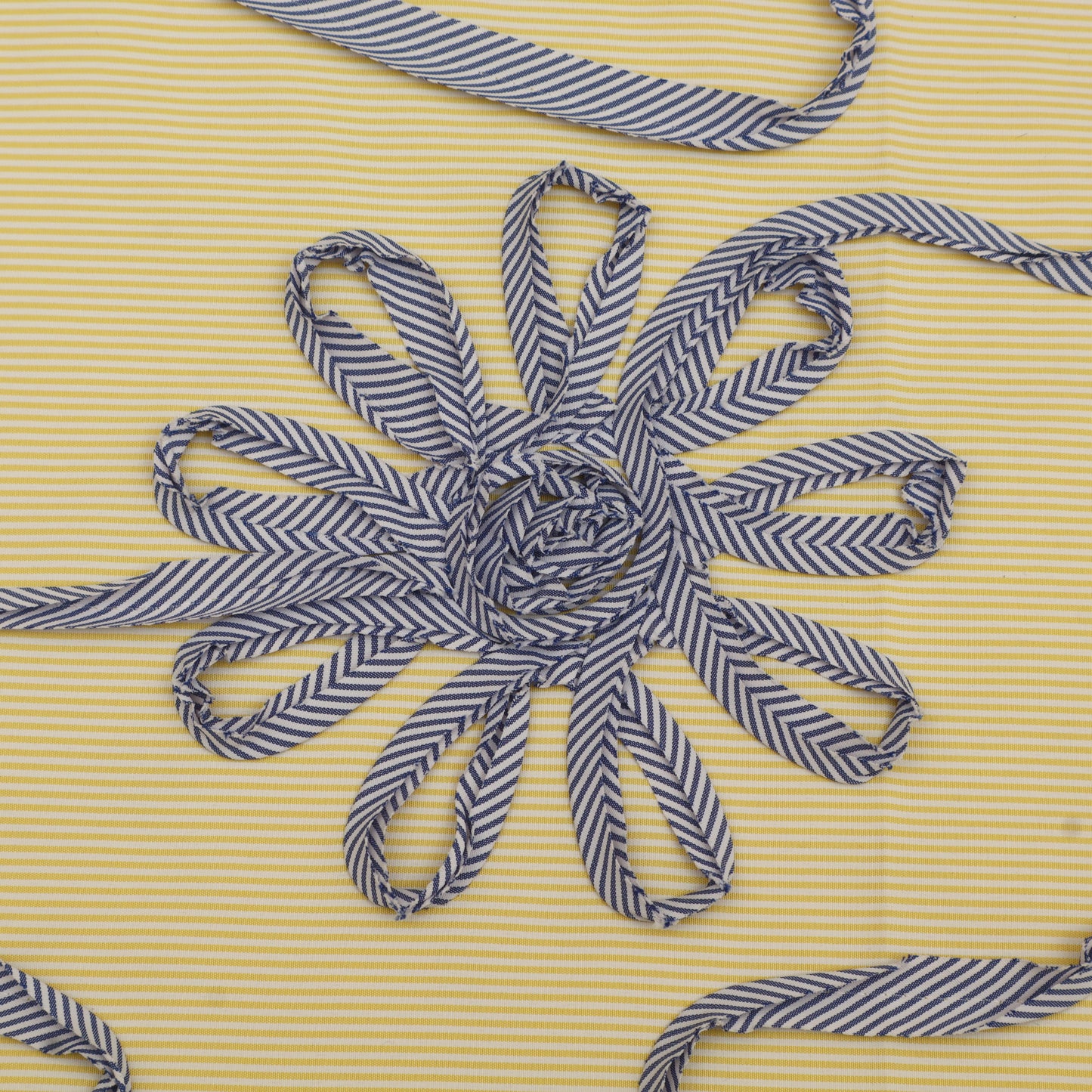 Cotton Stripe Embroidery Fabric