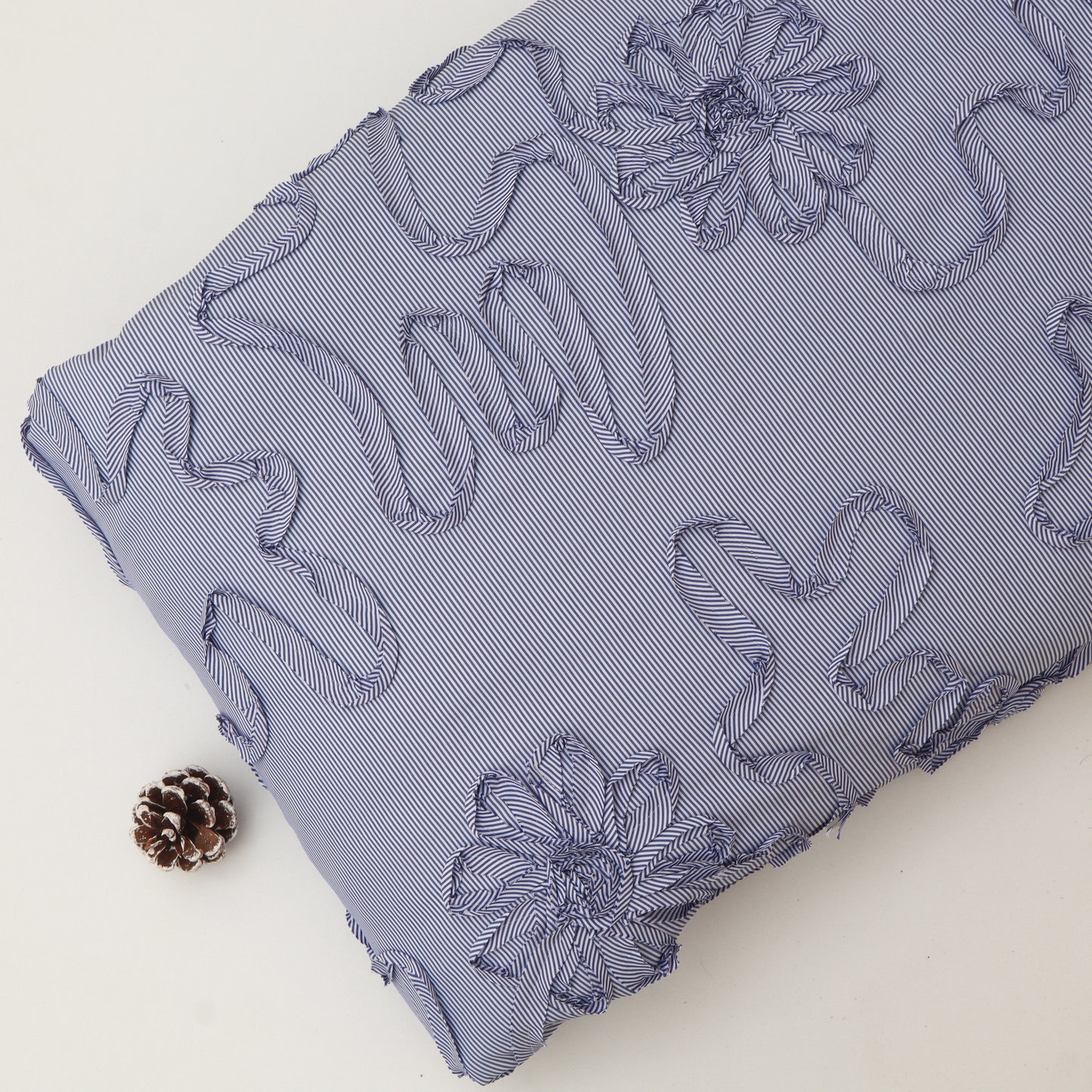 Cotton Stripe Embroidery Fabric