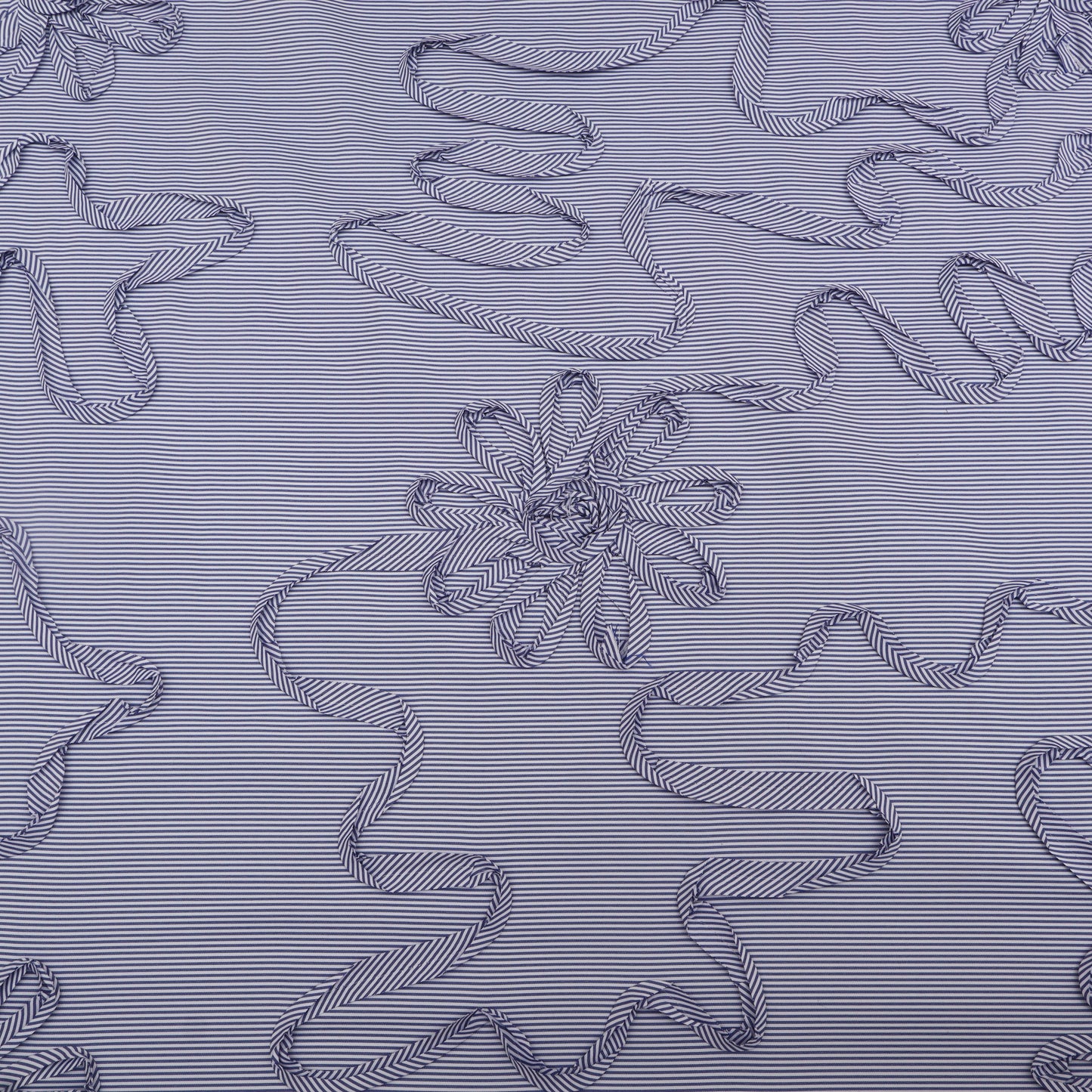 Cotton Stripe Embroidery Fabric