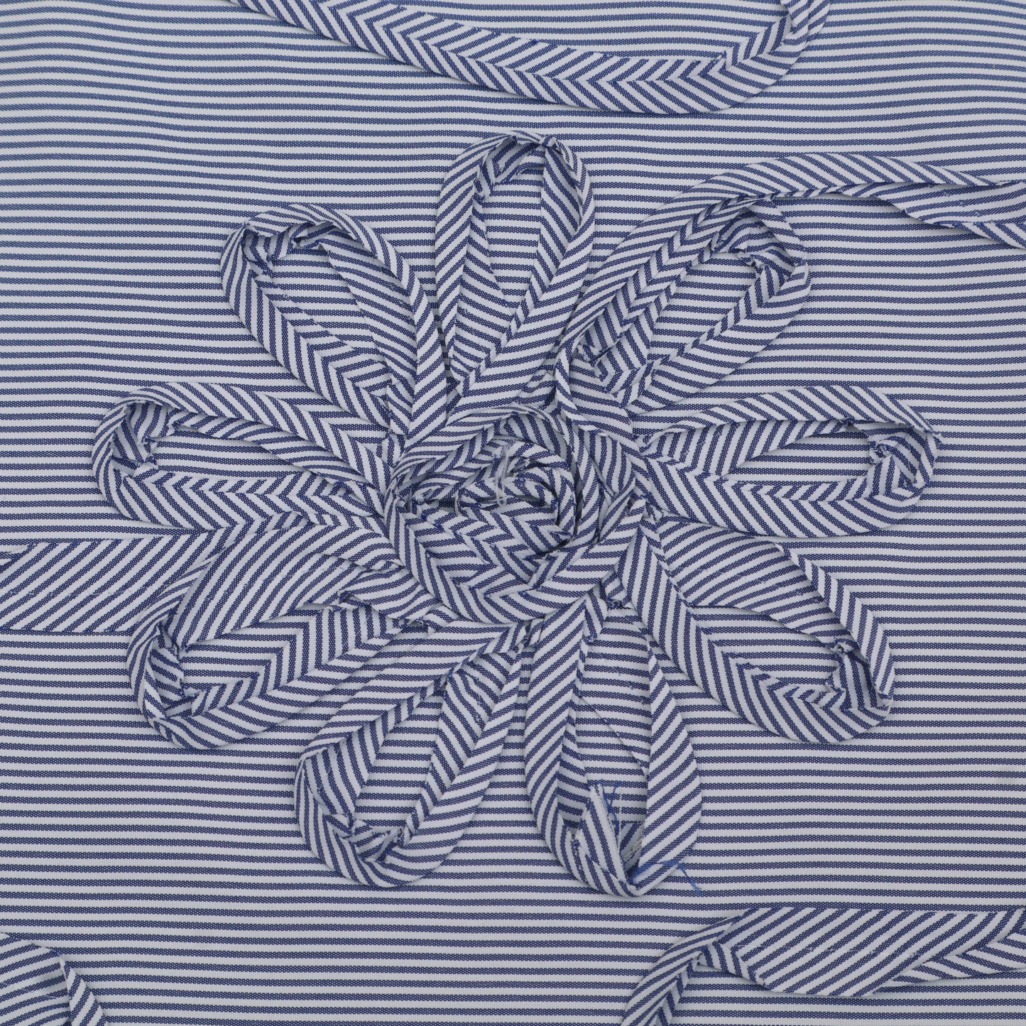 Cotton Stripe Embroidery Fabric