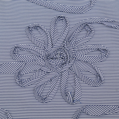 Cotton Stripe Embroidery Fabric
