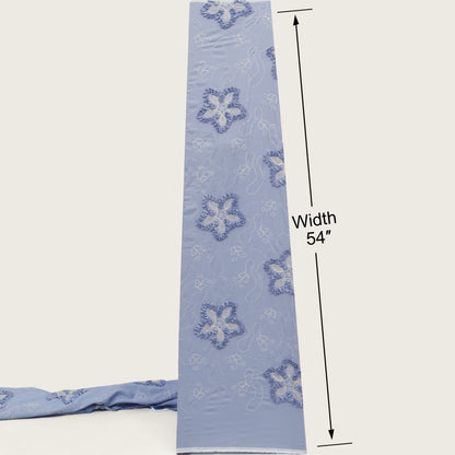 Cotton Stripe Embroidery Fabric