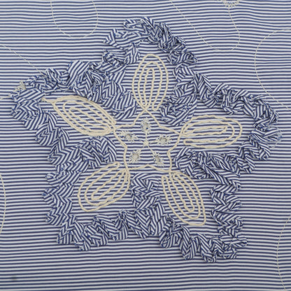 Cotton Stripe Embroidery Fabric
