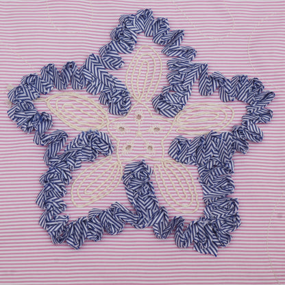 Cotton Stripe Embroidery Fabric