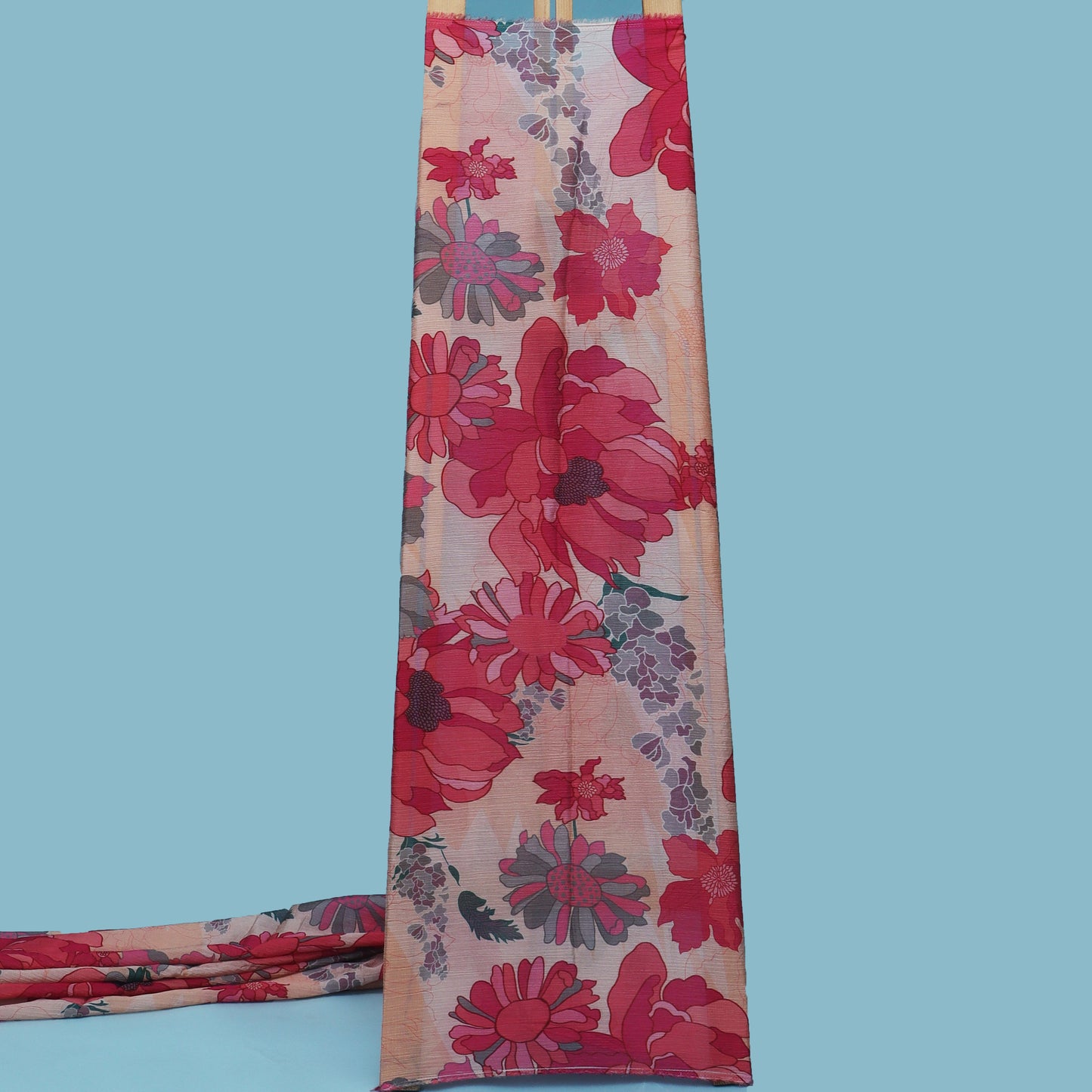 Multi-Color Chinon Crush Print Fabric