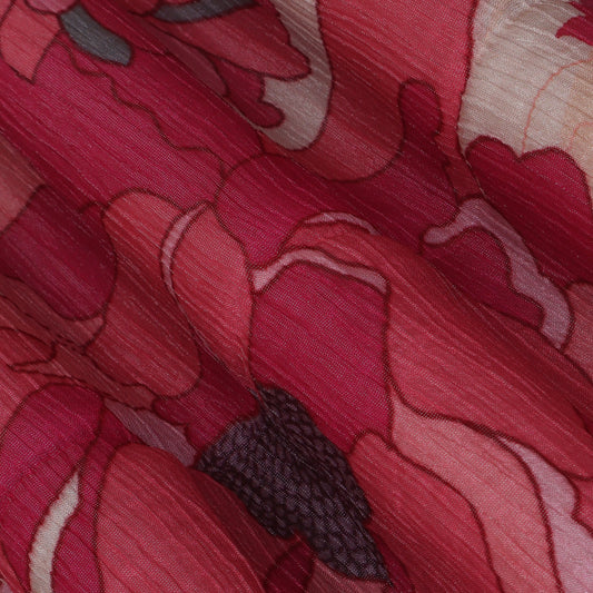 Multi-Color Chinon Crush Print Fabric