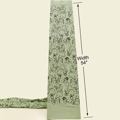 Cotton Stripe Embroidery Fabric
