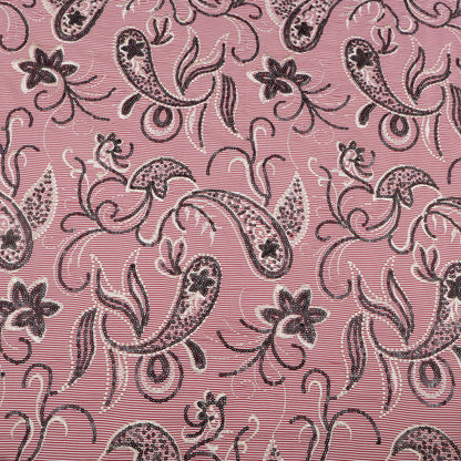 Cotton Stripe Embroidery Fabric