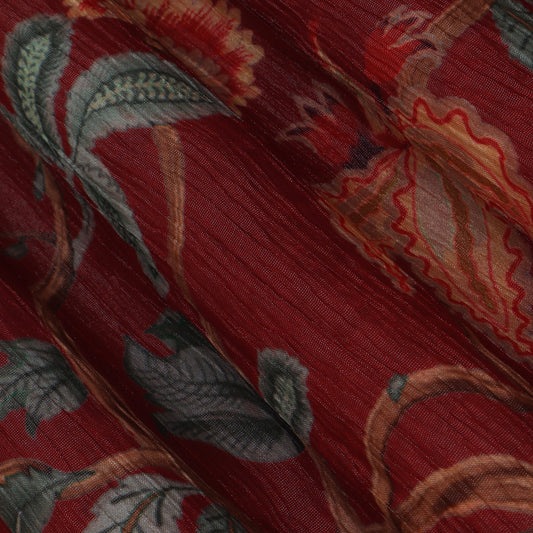 Multi-Color Chinon Crush Print Fabric