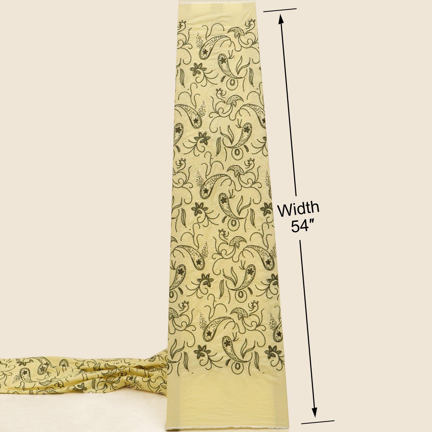 Cotton Stripe Embroidery Fabric