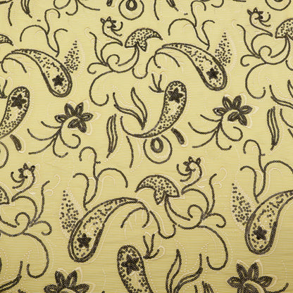 Cotton Stripe Embroidery Fabric