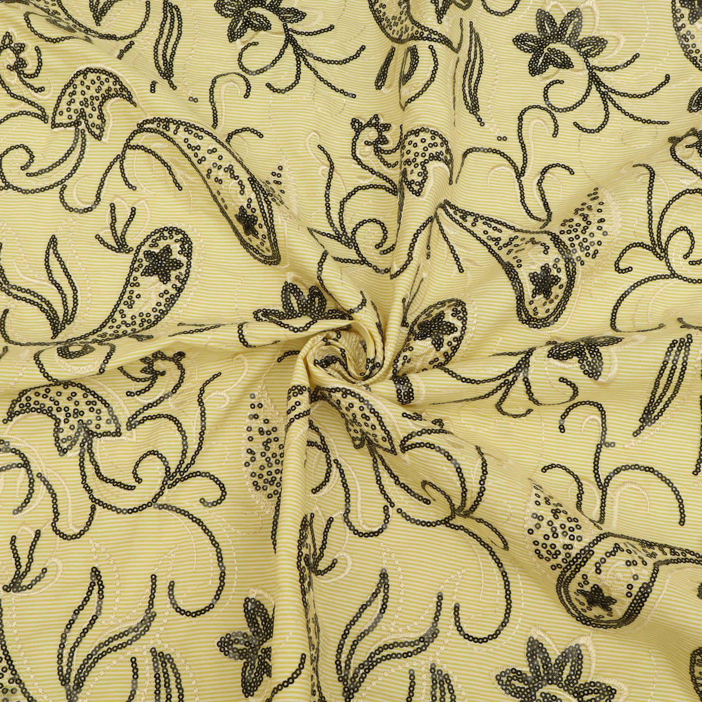 Cotton Stripe Embroidery Fabric