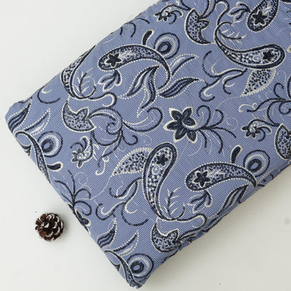 Cotton Stripe Embroidery Fabric