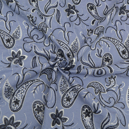 Cotton Stripe Embroidery Fabric