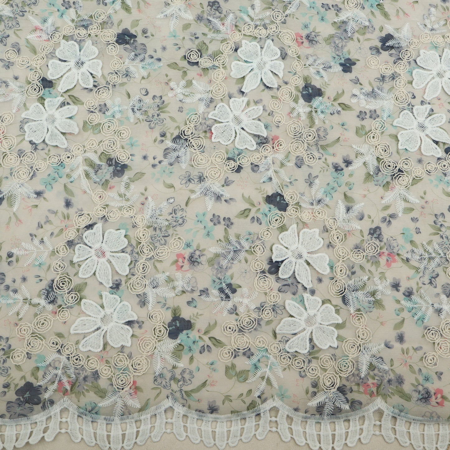 Chiffon Embroidery Fabric