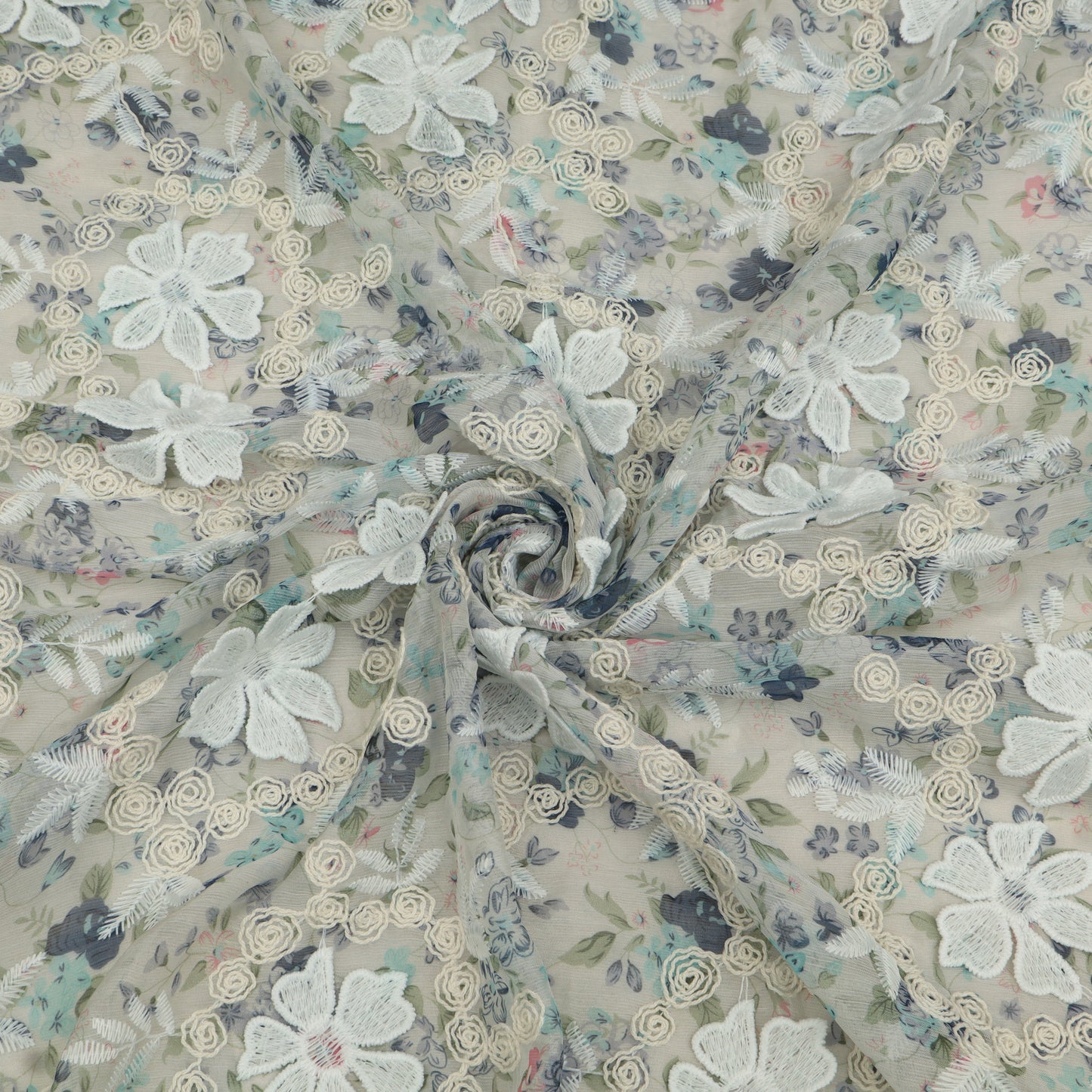 Chiffon Embroidery Fabric