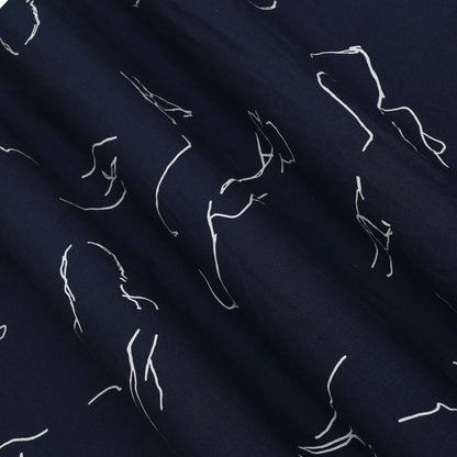 Denim Print Pattern Fabric