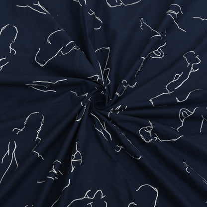 Denim Print Pattern Fabric