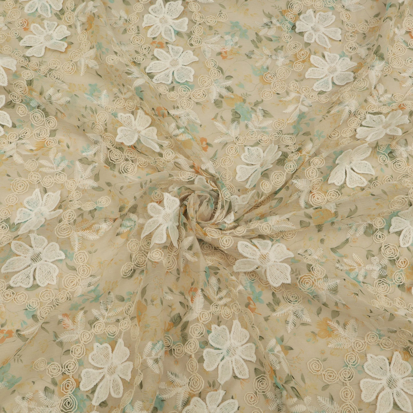 Chiffon Embroidery Fabric