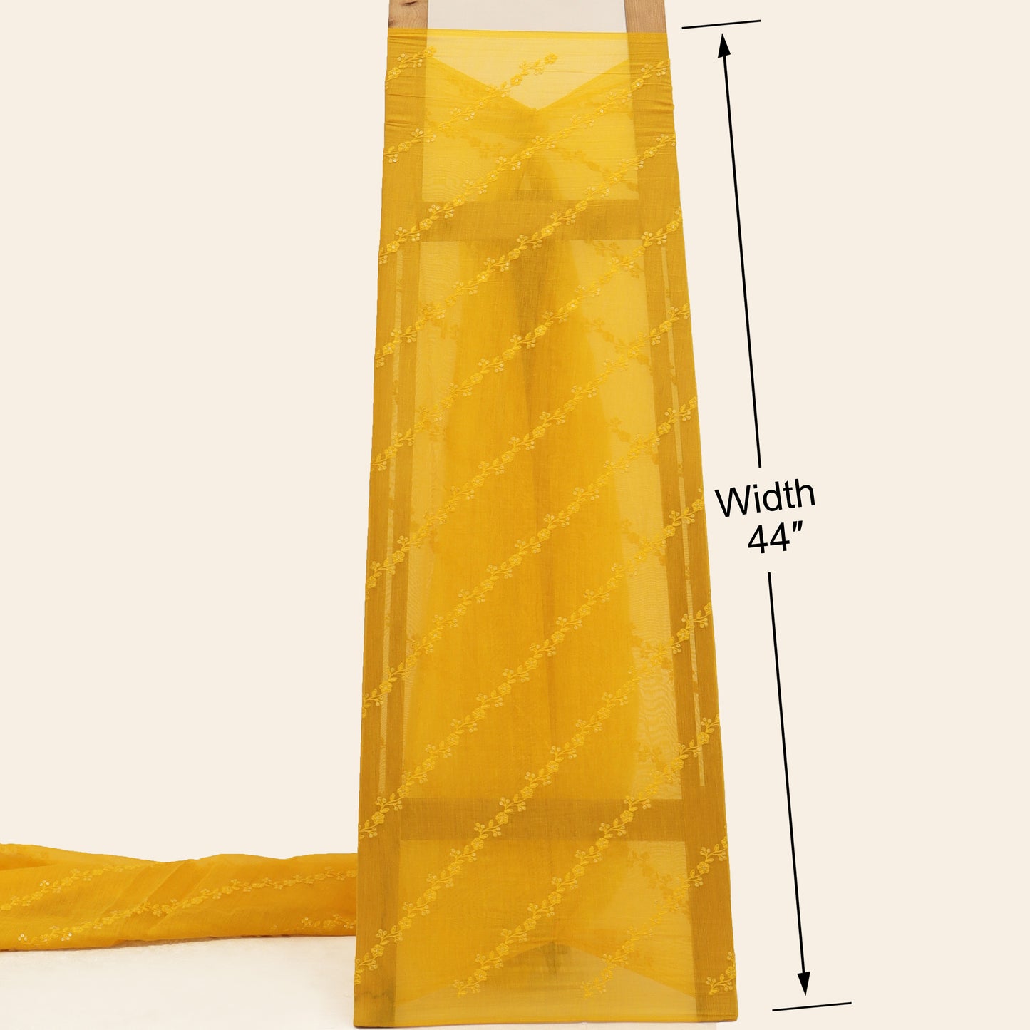 Chanderi Embroidery Fabric