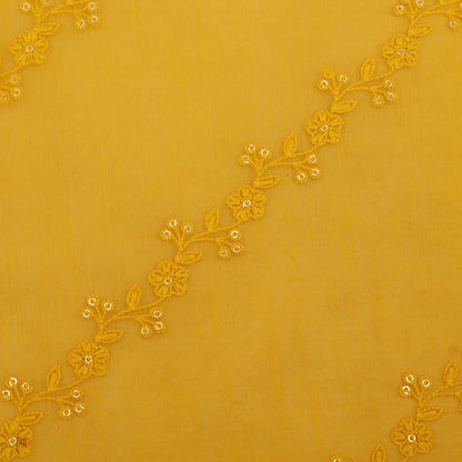 Chanderi Embroidery Fabric