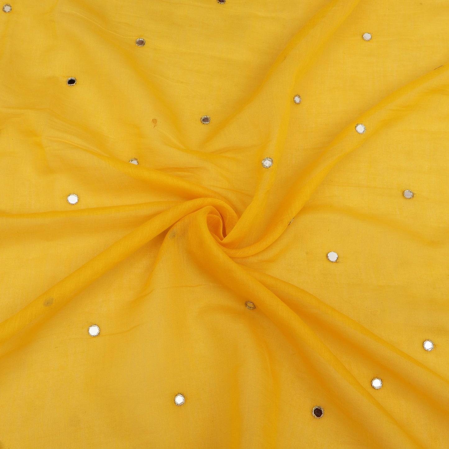 Chanderi Mirror Work  Fabric